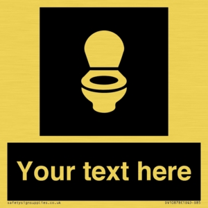 Custom information: black panel wc toilet